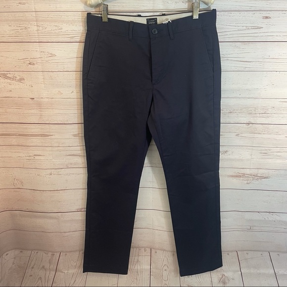 NWT J. Crew Straight Chino Navy Pant - Picture 2 of 7